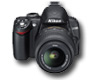 Nikon D3000 dslr camera model with lens