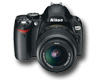 Nikon D60 dslr camera model with lens